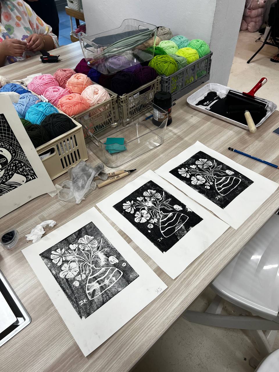 Linocut Stamp Workshop