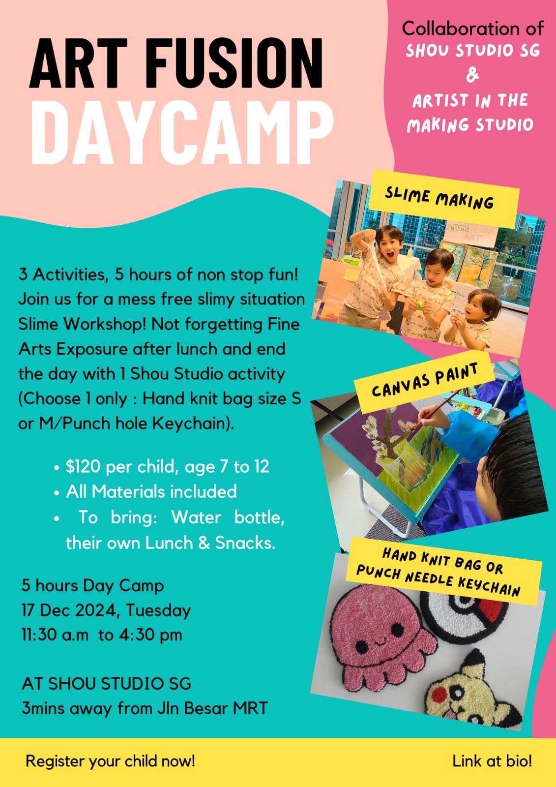 Art Fusion Day Camp