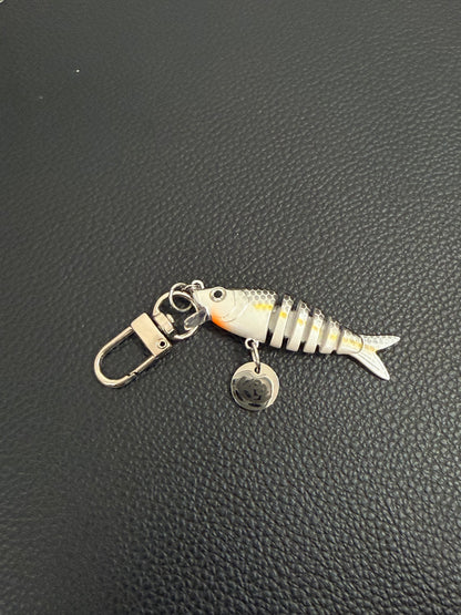 Fish bait necklace/keychain