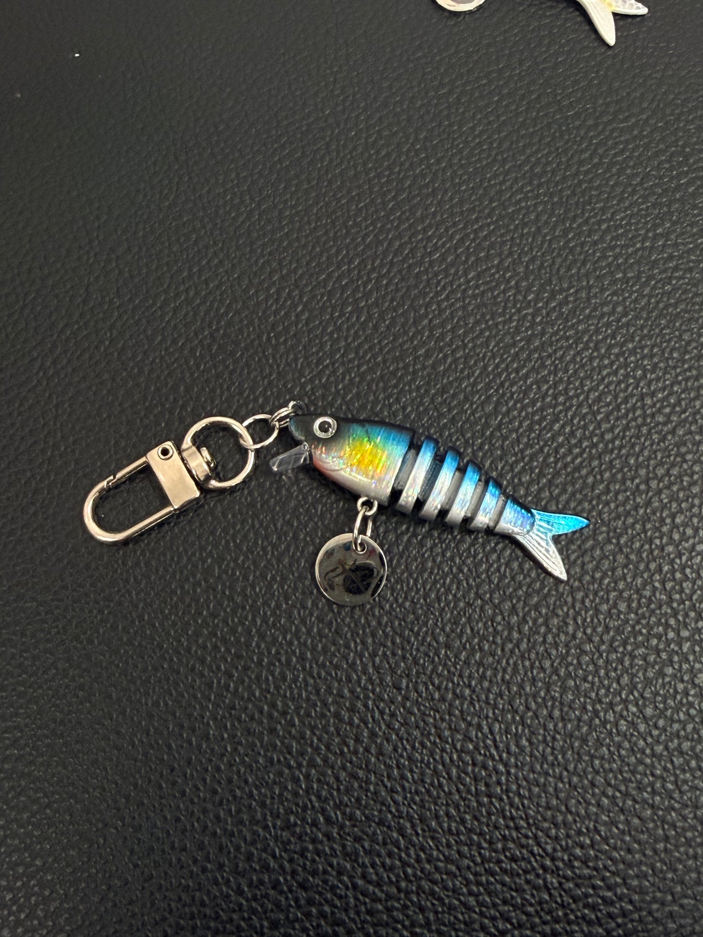 Fish bait necklace/keychain
