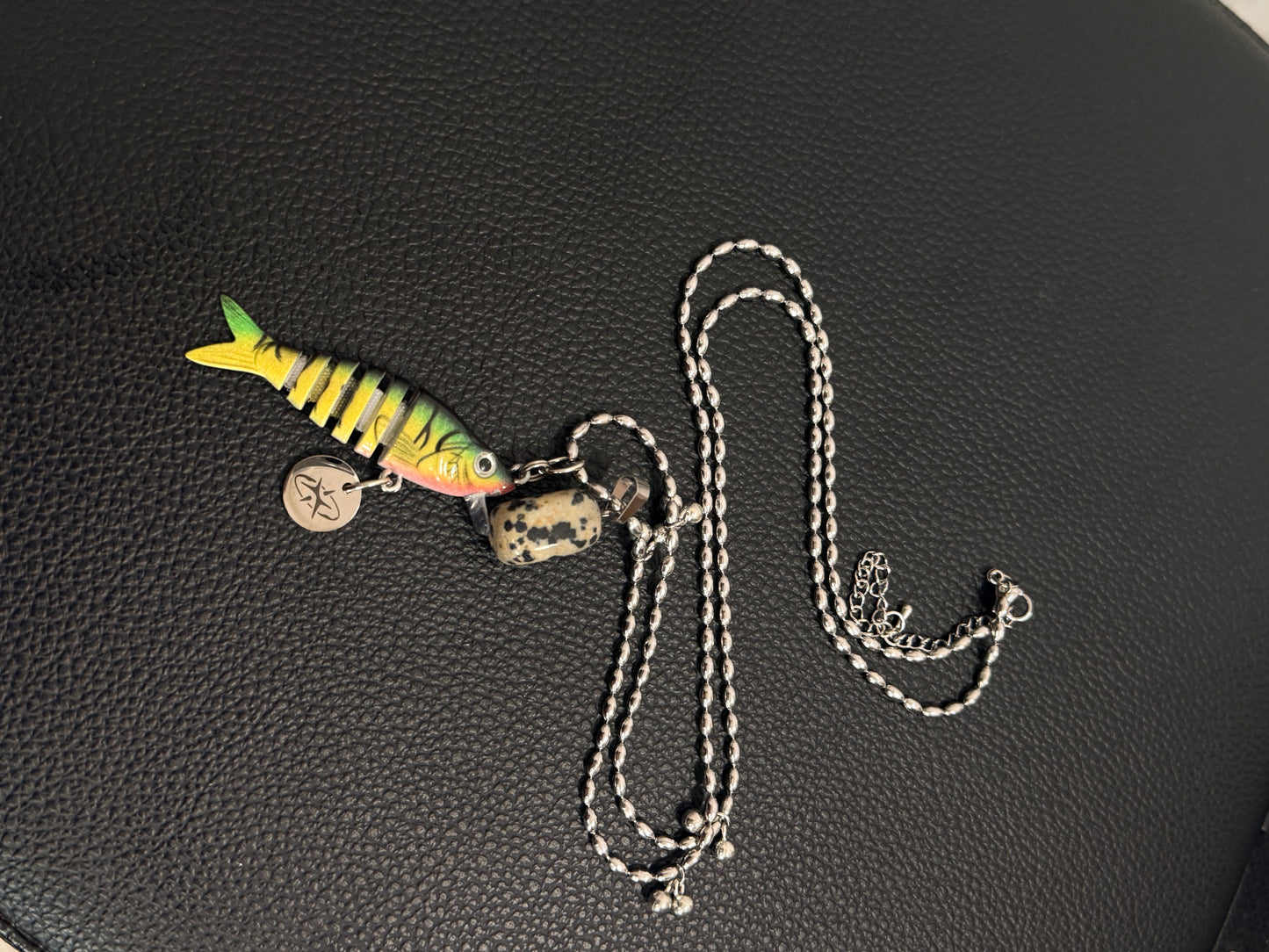 Fish bait necklace/keychain
