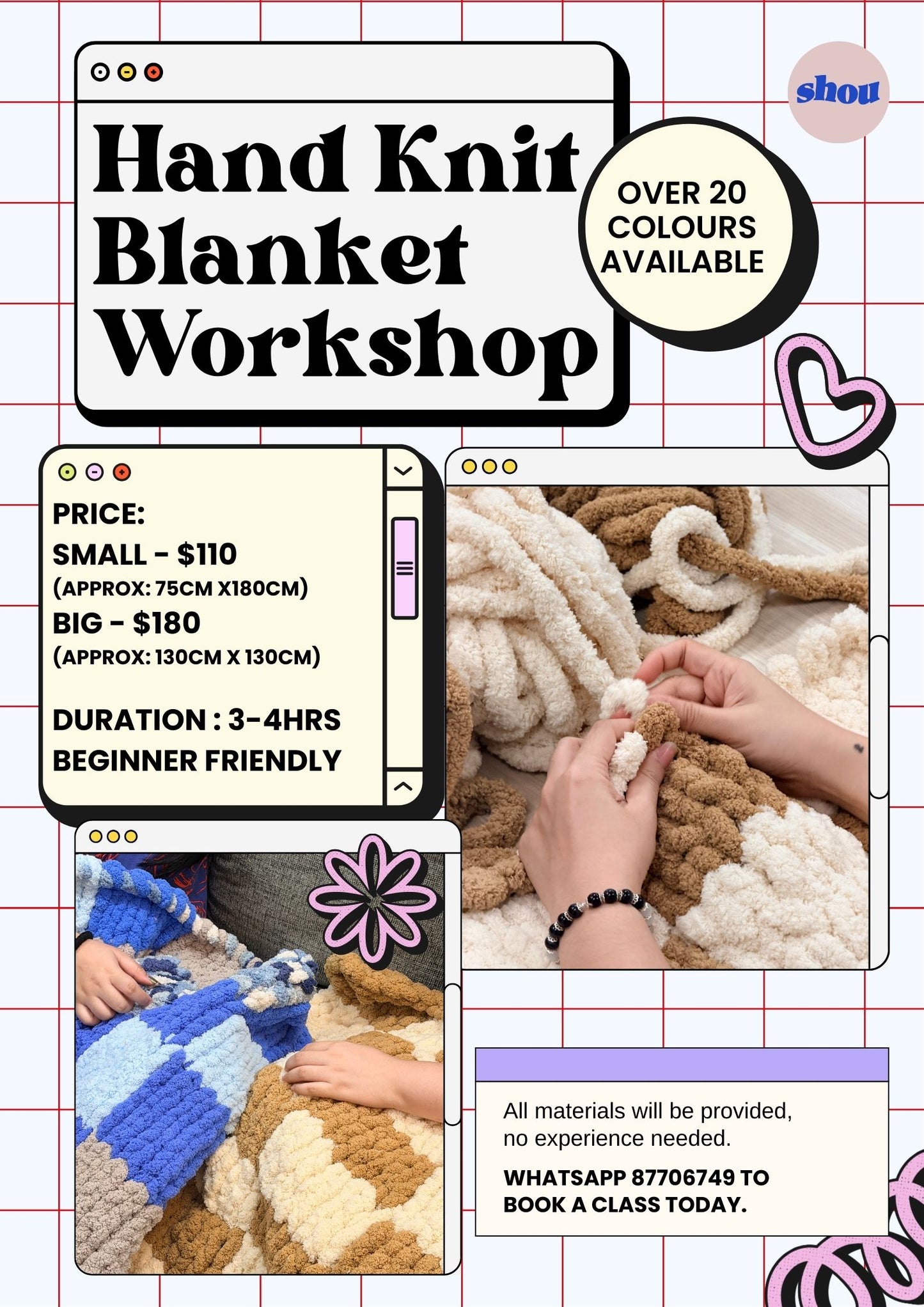Hand Knit Blanket Workshop