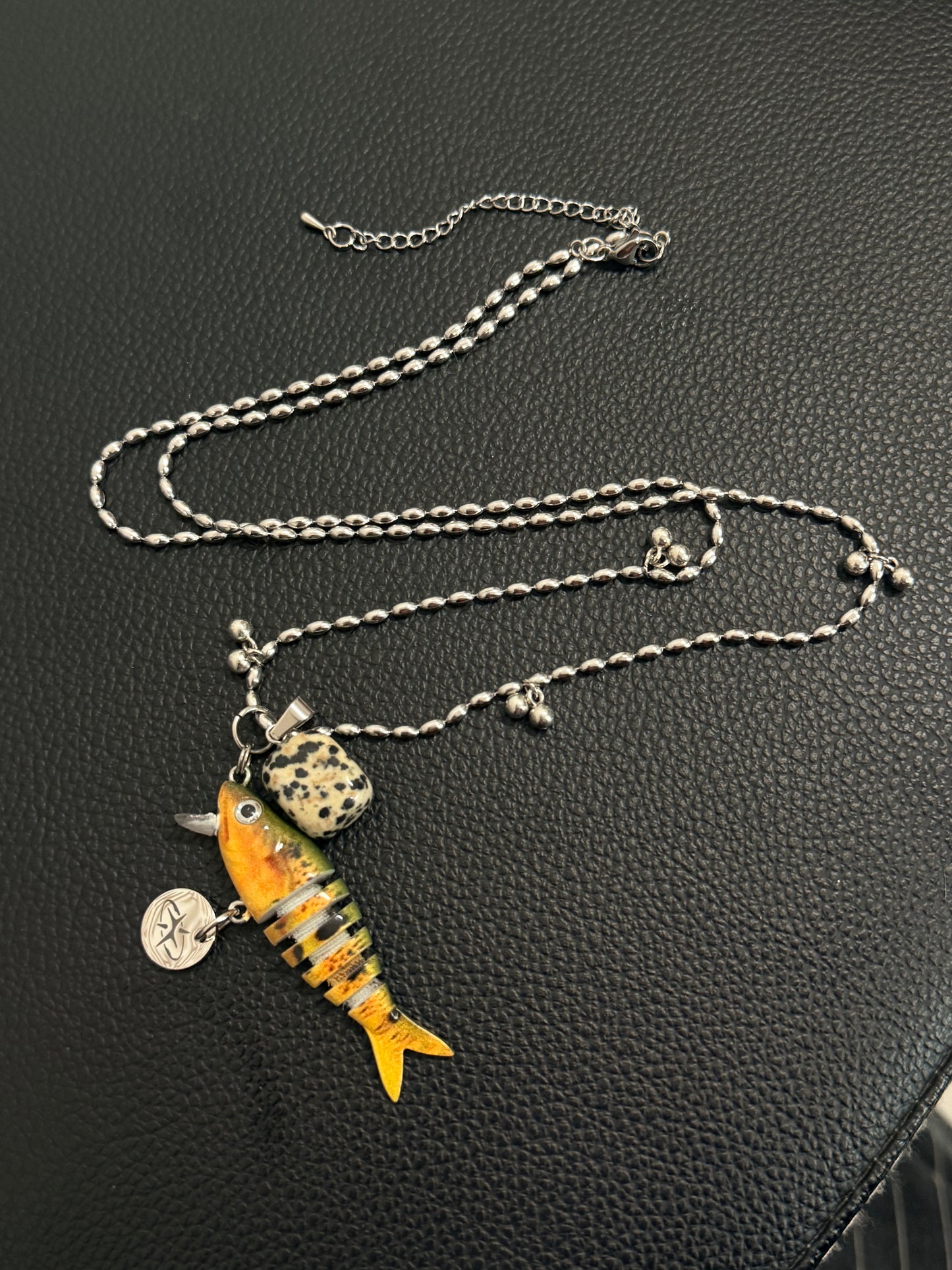 Fish bait necklace/keychain