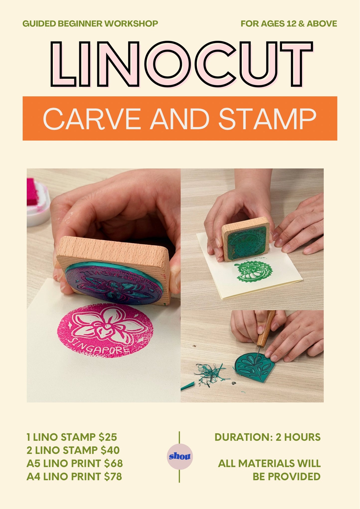 Linocut Stamp Workshop