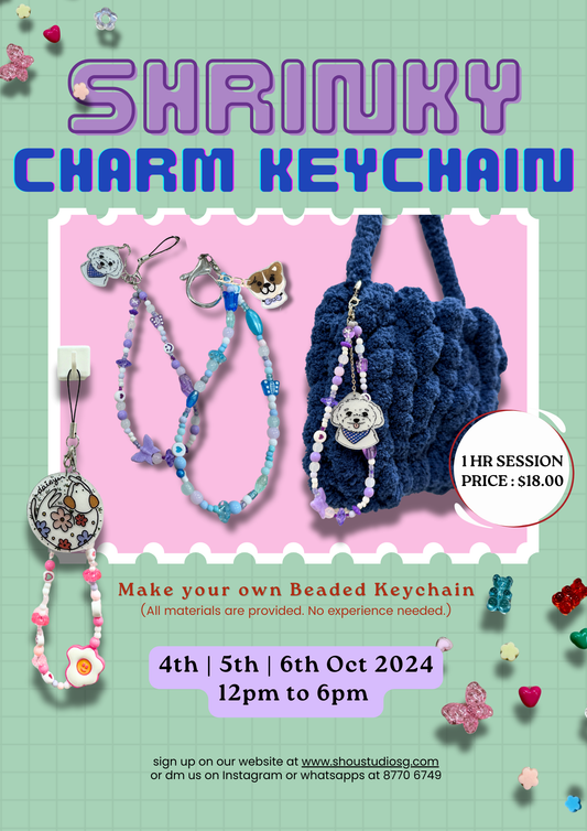 Shrinky Charm Keychain Event 4th/5th/6th Oct 2024